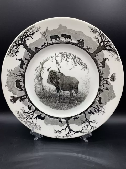 Kruger National Park Wedgwood 10.75" Blue Wildebeest Dinner Plate-Excellent