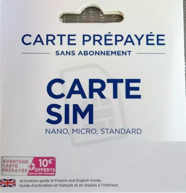 💥 France SIM Prepaid Calls Texts and Data (SIM Card + 5G Data) - Fit all Device