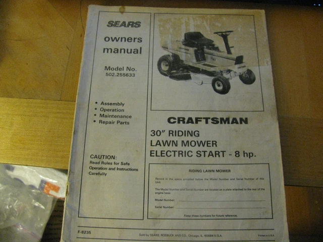Craftsman 30 riding mower parts deals