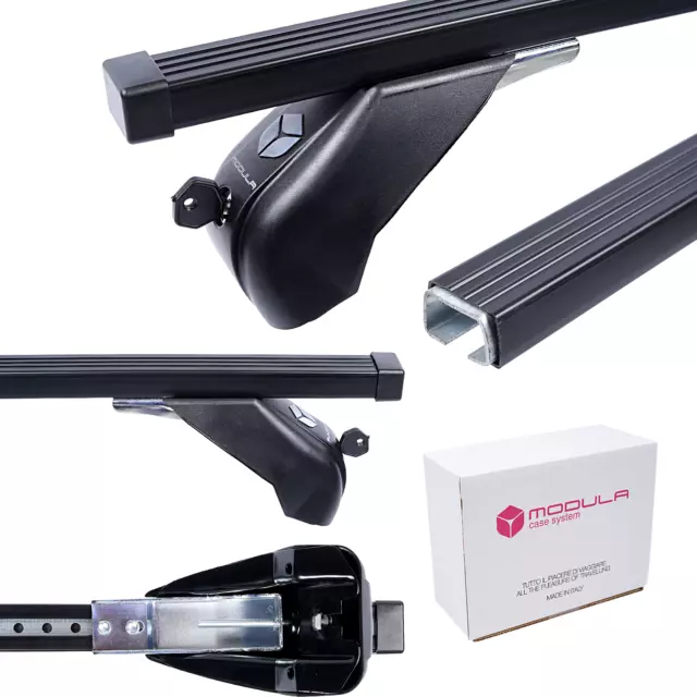 Barres de Toit spécifique pour VW Polo VI Hayon 5-portes depuis 2017 acier noir