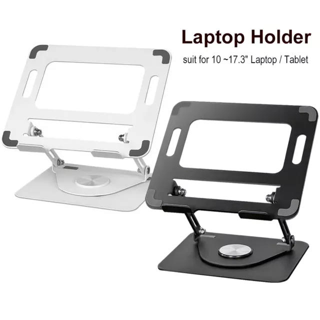 Aluminum Laptop Tablet Stand Holder 360° Rotating Bracket Foldable Laptop Mount
