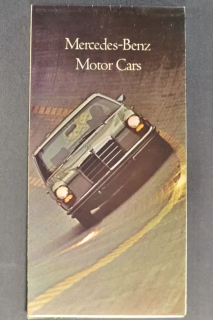 1970 Mercedes-Benz Small Brochure 280 SL SE 220 D 250 300 SEL 6.3 600 Original