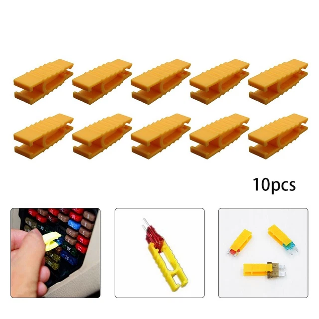 Estrattore di fusibile giallo 5/10pz rimozione auto clip di fusibile standard