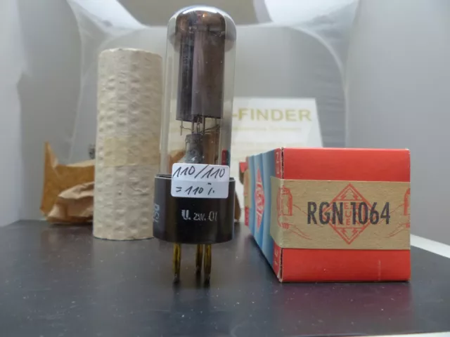 1x RGN1064 Telefunken small Version Tube Röhre Valvola Wehrmacht Funk TornFu NIB