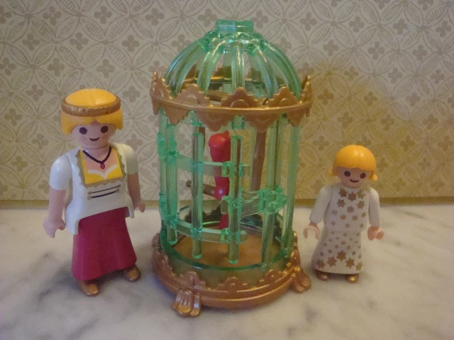 Figurine Playmobil 'Enfants Du Roi Avec Perroquet' Réf. 3032 - Univers Château & Princesse - Occasion