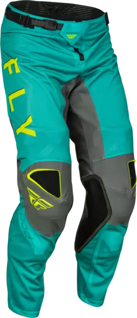 Fly Racing Kinetic Maille Kore Pantalon 30 Haute Visibilité / Bleu Sarcelle/Gris