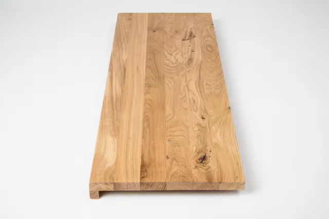 Gradino scale davanzale finestra scaffale rovere rovere selvatico 20 mm DL olio di cera dura bianco naturale