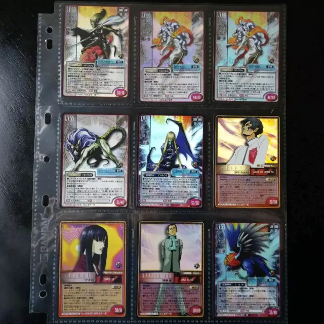 LOT14 Shin Megami Tensei Serie TCG Holo Kira Sammelkarte Menge Set Unbenutzt