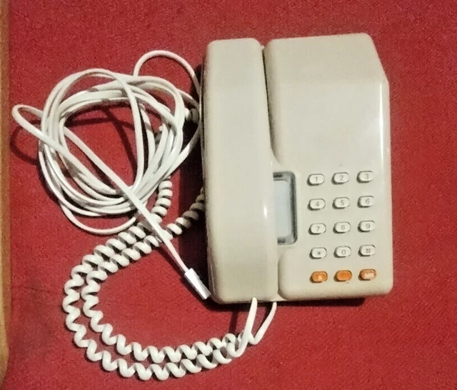 VISCOUNT VINTAGE TAN 1980s BT Push Button Telephone Phone Retro £20.00 ...