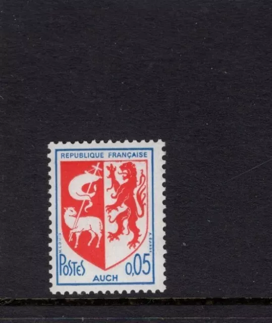 France 1966 5c Coat of Arms Auch, Standing Lion, Paschal Lamb  MNH SC 1142