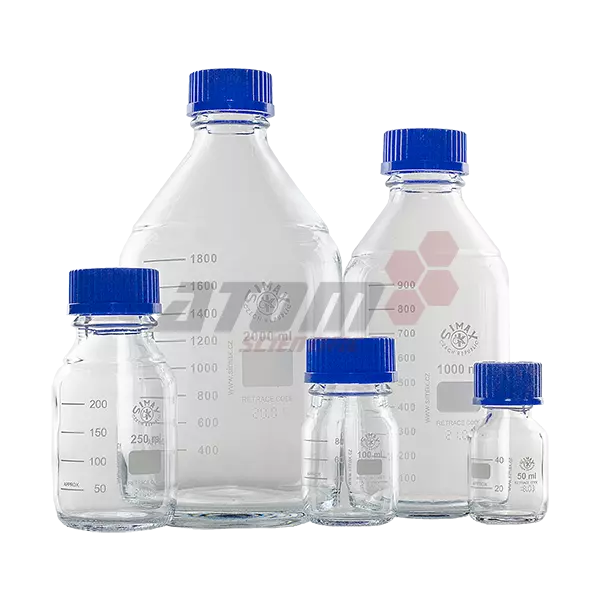 GL45 Reagent Laboratory Bottle, Clear With Cap SIMAX 50ml - 20000ml *Free P&P*