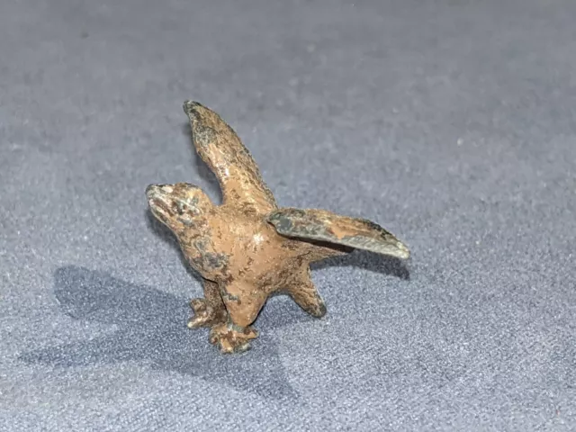 Vintage Miniature Bird Cold Painted Cast Lead Figurine