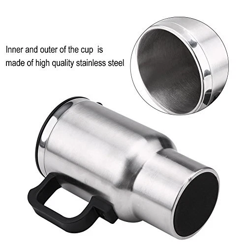 Fdit Heated Travel Mug Stainless Steel in-car Travel Heating Cup Coffee 8
