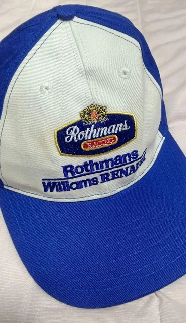 Rothmans Williams Renault Formula 1 Racing Team Vintage Hat Cap Blue White