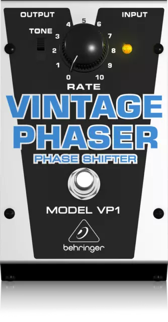 Behringer Vp1 Vintage Style Phase Shifter Pedale Effetto Phaser Per Chitarra Ex-