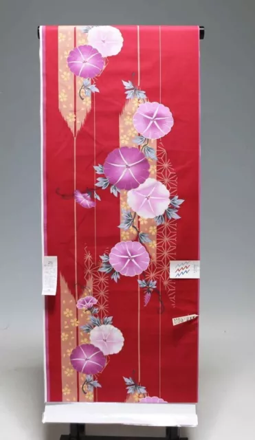 Red, Pink & Purple Cotton Bolt UnUsed By the Yard Japanese Kimono Yukata Fabric