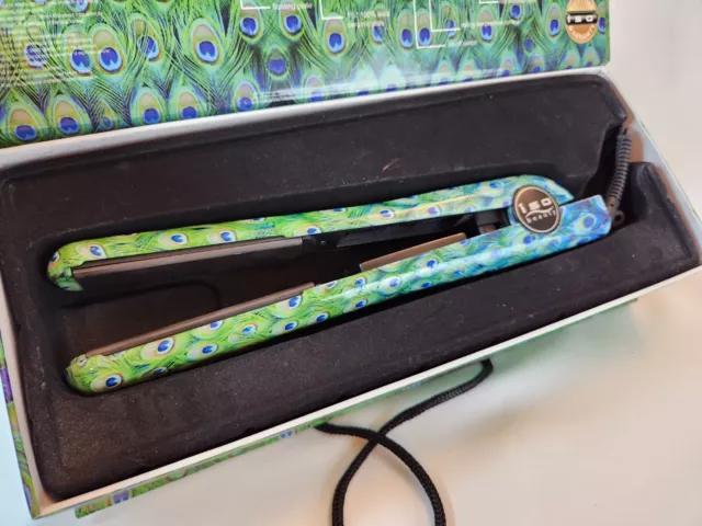 Hair Straightener Ceramic Flat Iron  By Iso Beauty Spectrum Pro Limited Peacock