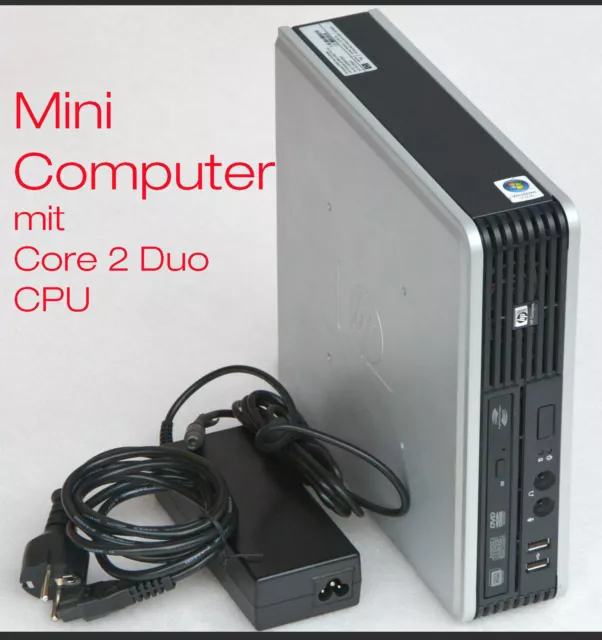 Mini-Pc HP Deskpro DC7800 Slim Mini Computer 2 GB RAM DVD Rw Core2DUO CPU 8xUSB