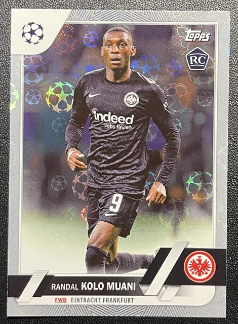 Randal Kolo Muani 2022-23 Topps UEFA Club Competitions 1st Edition STARBALL RC