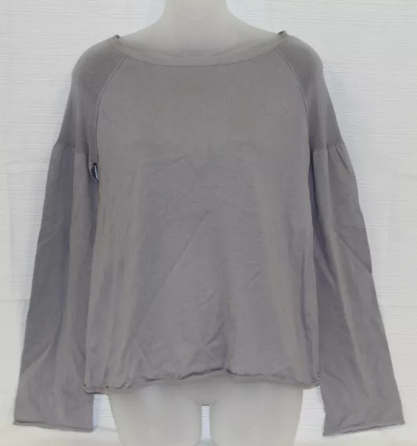 PETIT BATEAU Womens Gray Sweater 61808 Sz 14 Years S NEW $140