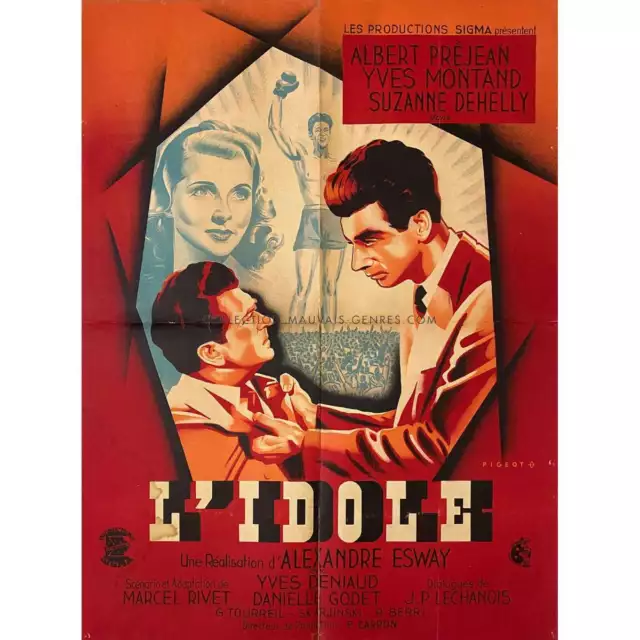 L'IDOLE Affiche de film  - 60x80 cm. - 1948 - Yves Montand, Alexander Esway