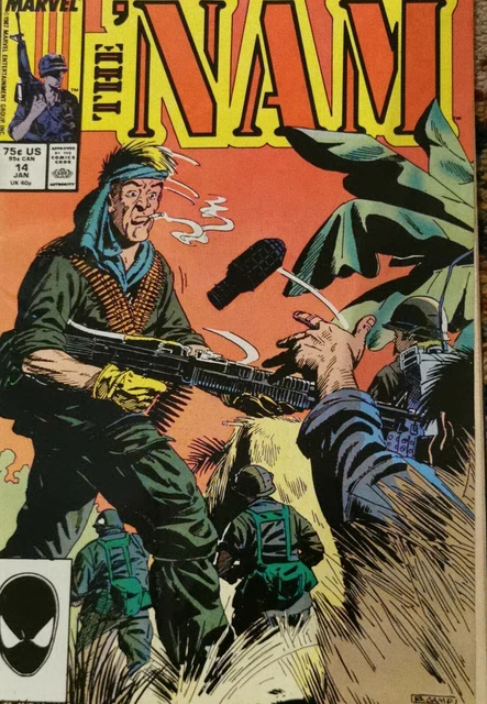 THE 'NAM Vol. 1  No. 14 January 1988 MARVEL COMIC