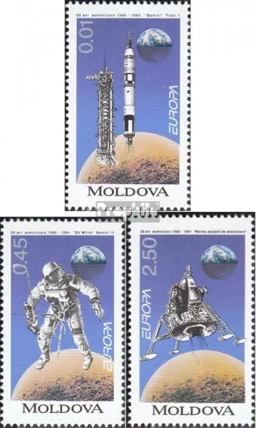 Moldawien 106-108 mint never hinged mnh 1994 Discoveries and Inventions