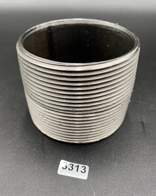 CN300 3" Close Nipple, Schedule 40 Black Pipe, BMI NPT Thread