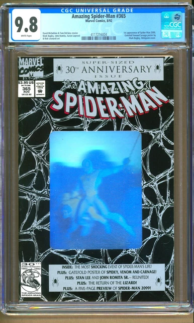 Amazing Spider-Man #365 (1992) CGC 9.8  WP  Michelinie "Venom - Carnage"