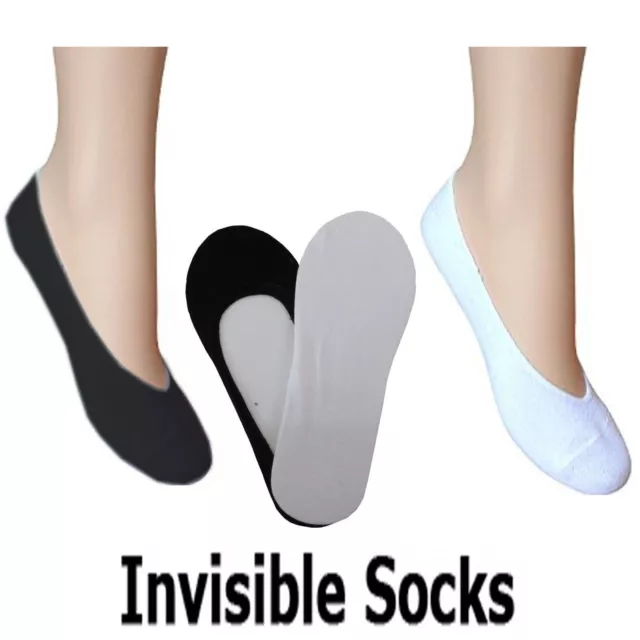 Mens Womens Trainer No Show Shoe Liner Ankle Socks Invisible Cotton Anti Slip