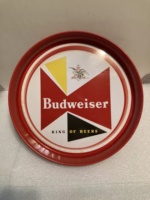 Budweiser Brewing 13 Inch Metal Beer Tray. Bow Tie Variation St. Louis, Missouri 2