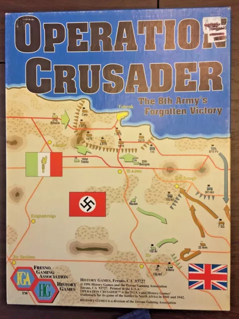 OPERATION CRUSADER: 8th Army v. Afrika Korps wargame, Fresno Gaming Association