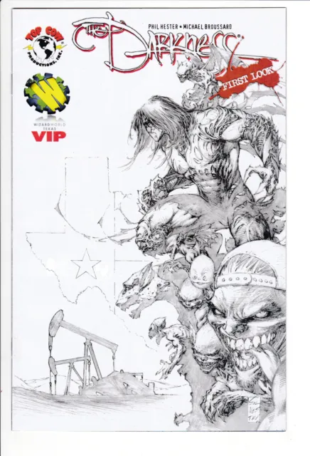 Darkness First Look 2017 WizardWorld TX VF- VIP Top Cow Marc Silvestri Sketch