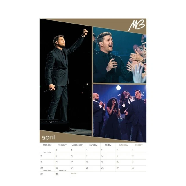 2025 CALENDAR MICHAEL Buble 2025 Calendar Month to View Wall Hanging