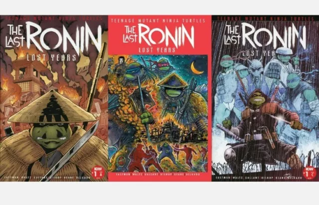 Tmnt Last Ronin The Lost Years #1 Cover A B C Variant Set Idw