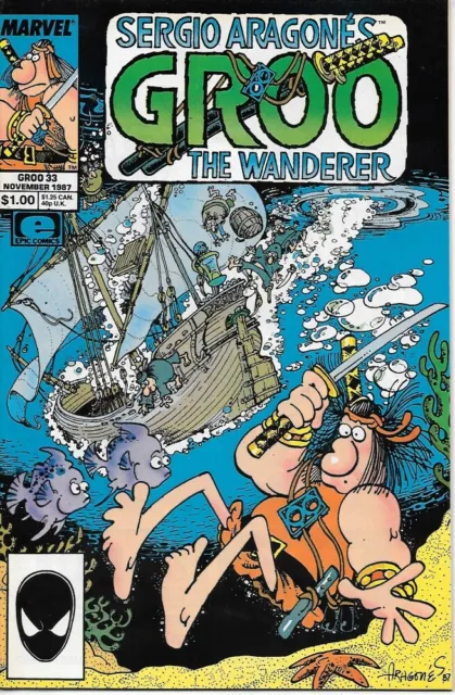 Groo the Wanderer Comic Book #33 Marvel Comics 1987 VERY HIGH GRADE UNREAD NEW