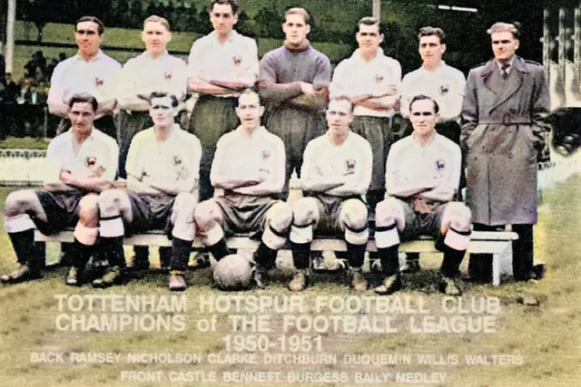 Tottenham Hotspur Football Team Photo>1950-51 Season