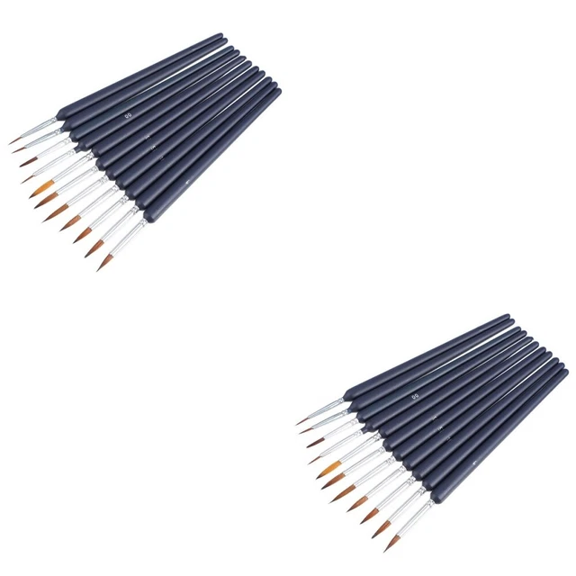 22 PIEZAS Pincel de color profesional puntas finas pincel templado