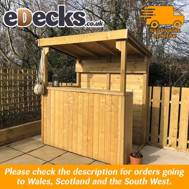 The Deluxe eDecks 2024 Garden Bar Kit, Top Quality, Very Cheap, 1.9m x 1.2m