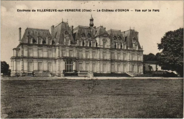 CPA Env. de VILLENEUVE-sur-VERBERIE - Le Chateau d'Ognon - Vue sur (130758)