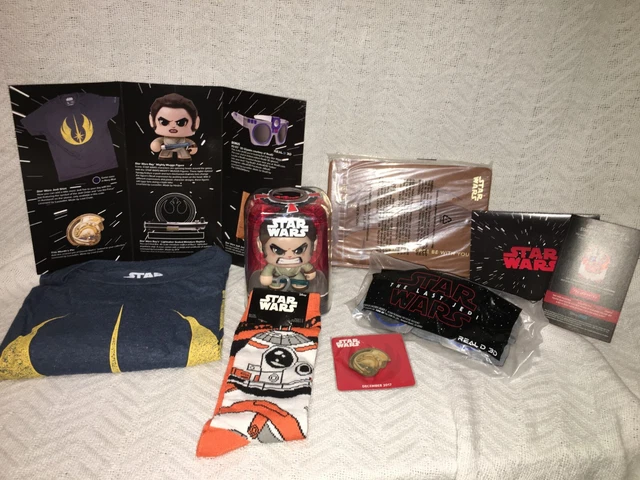 Lootcrate Dx "Star Wars" Lot (Box #3) Xl T Mighty Mug 3D Glasses Book Pin Socks
