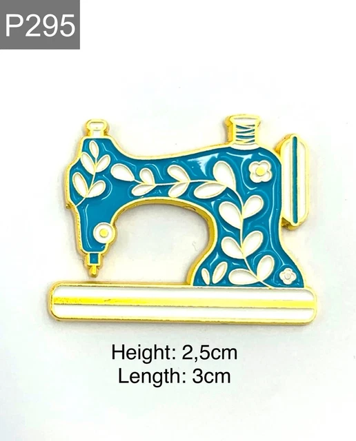 Neue Emaille Pin Nähmaschine nähen Metall Stecker 1 Stück