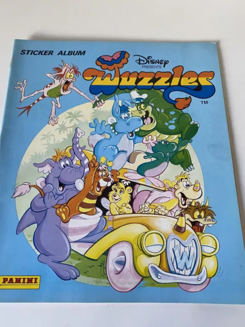 Walt Disney The Wuzzles Panini Sticker Album Empty  Vintage 1986