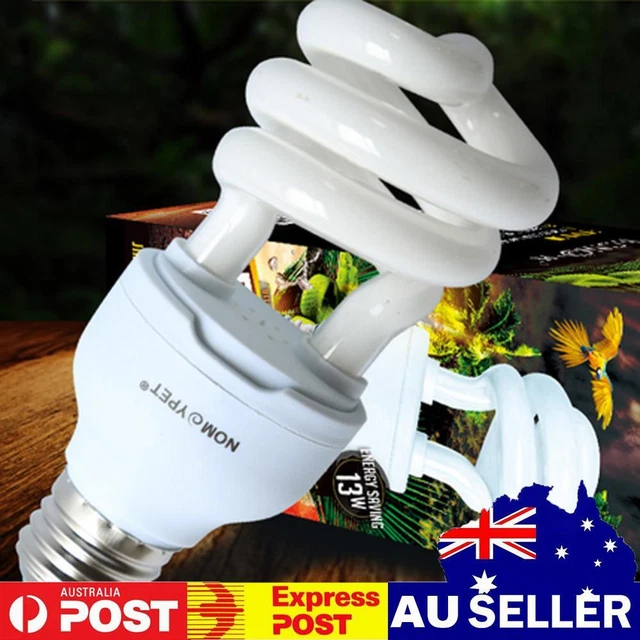 Lamp Bulb Durable Reptile Light Bulb Energy-saving Heating for Desert Pet (10.0)