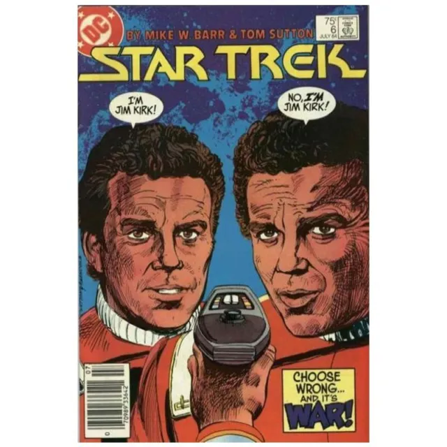 Star Trek (1984 series) #6 Newsstand in Very Fine condition. DC comics [y: