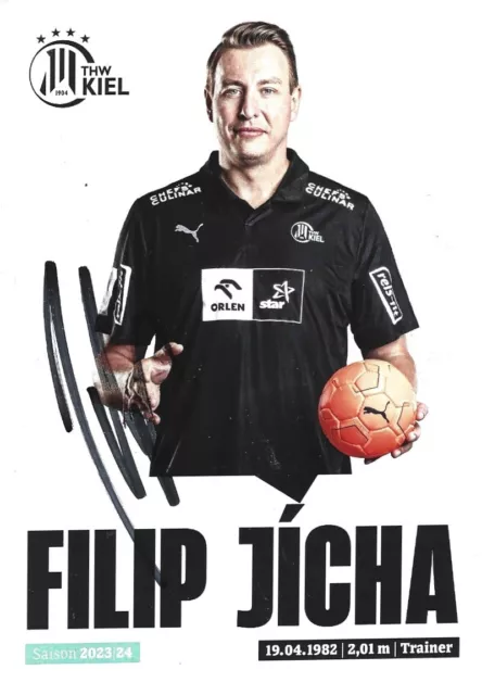 Filip Jicha-Handball-Tschechien-Welthandballer-2010-Thw Kiel-Autogrammkarte