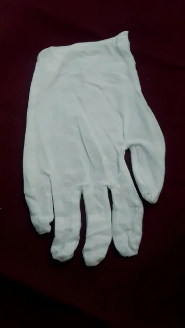Set Of 20 White Cotton Gloves, New, medium, Coin, Antique Protection