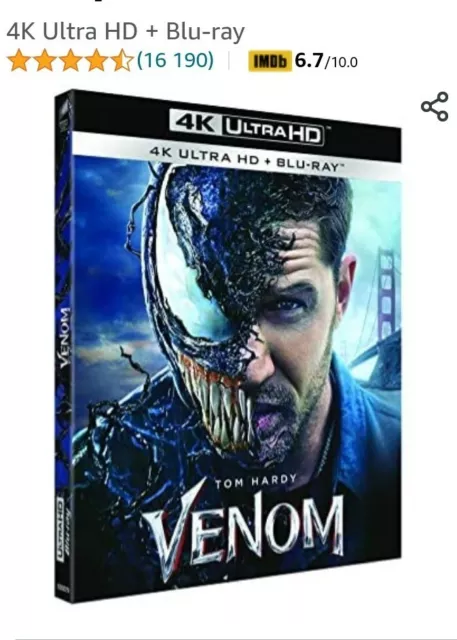 Blu-ray Venom Ultra HD 4k Plus Blu-ray collection marvel 2