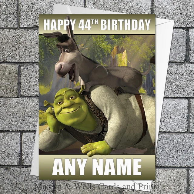Birthday Card Printable Shrek Funny Birthday Cards - vrogue.co