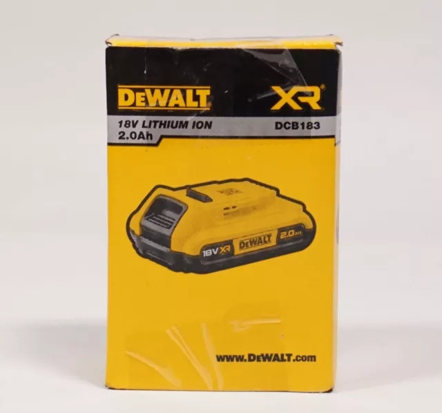 DeWalt DCB183-XJ Lithium-Ion XR Akku 18V 2.0Ah 36Wh in OVP